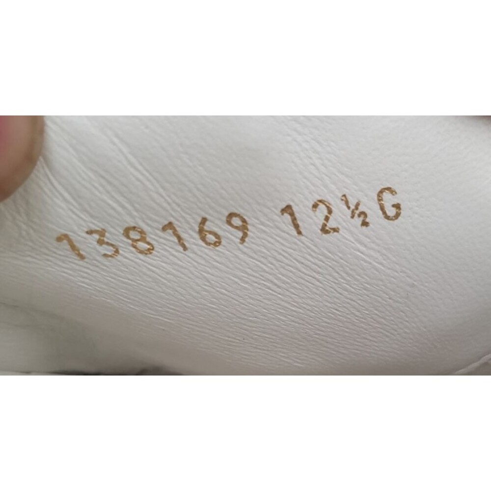 Gucci GG Monogram Mystic White Leather Shoes Trainers Men's Size 12.5G - Picture 9 of 10
